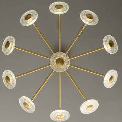 Creative disc chandelier