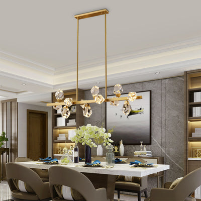 Rectangle Crystal Diamond Chandelier