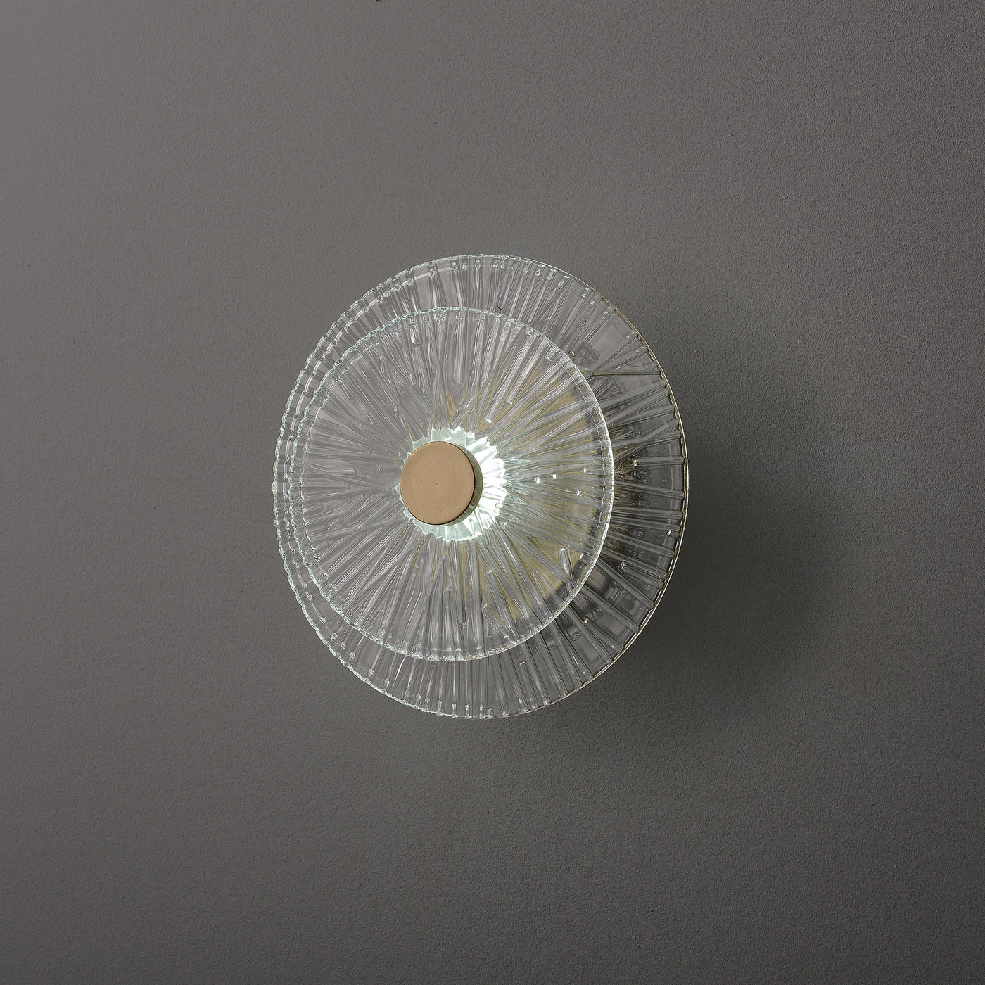 Round Small Wheel Wall Sconce