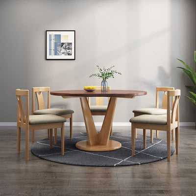 Solid wood dining table