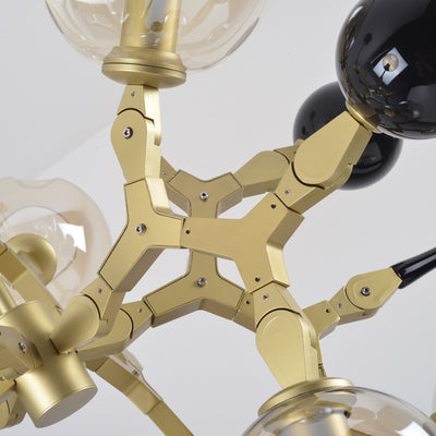 Brass Creative Firework Ball Chandelier