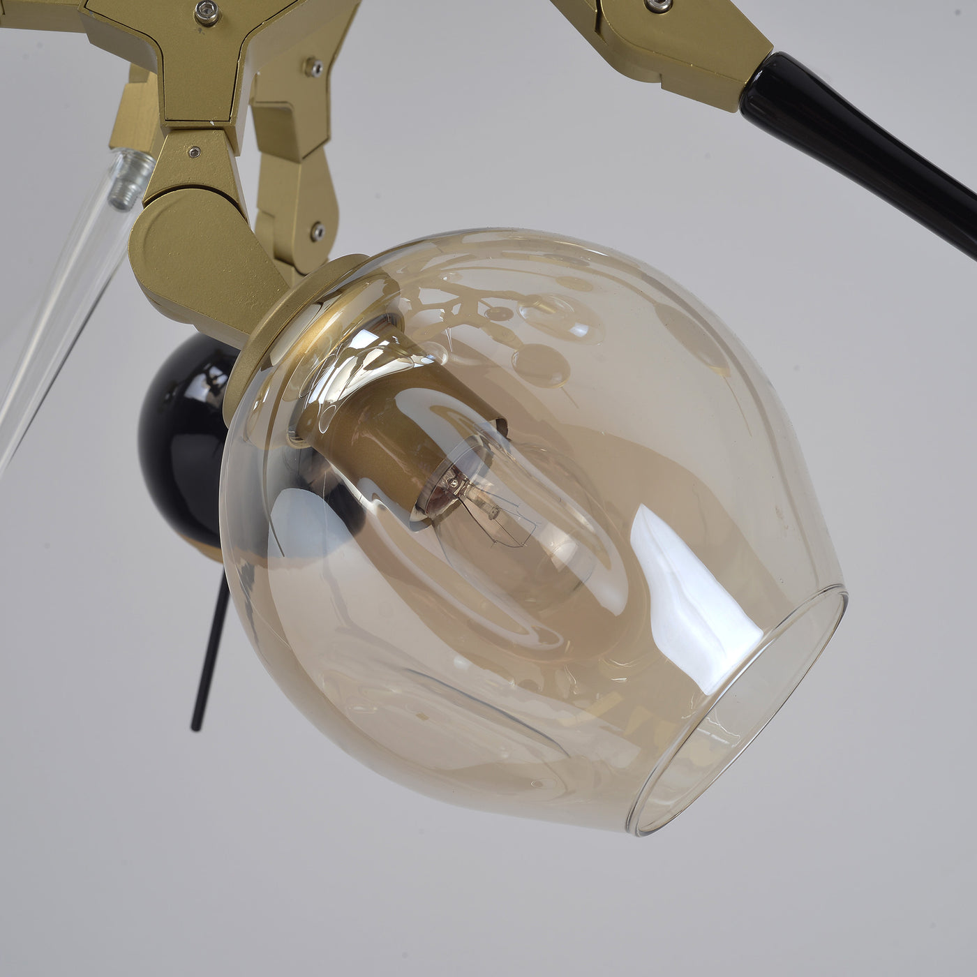 Brass Creative Firework Ball Chandelier