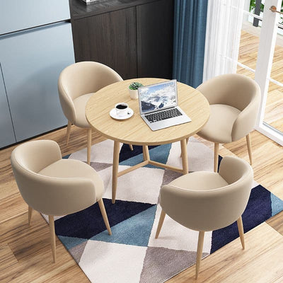 Multi-color solid wood dining combination