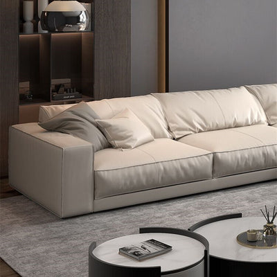 Modern leather living room sofa