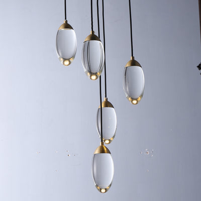 Water droplets chandelier