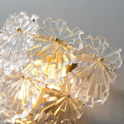 Snow glass Wall Sconce