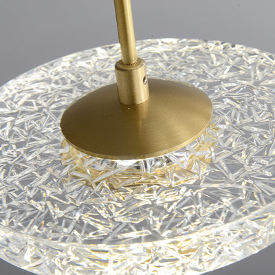 Creative disc chandelier