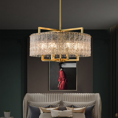 Blown Glass Round Chandelier