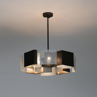 Classic Black ink round chandelier