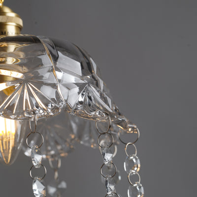 Modern Crystal Tassel Pendant Ring Crystal Chandelier