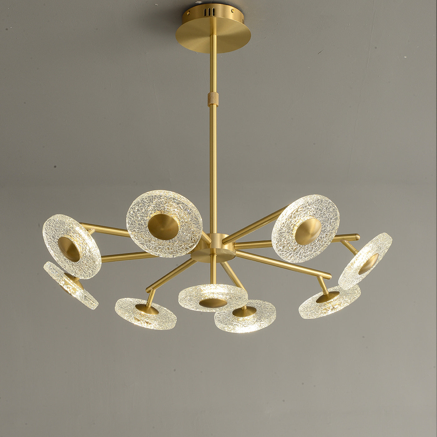 Creative disc chandelier