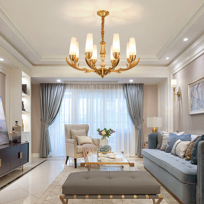 Creative golden chandelier