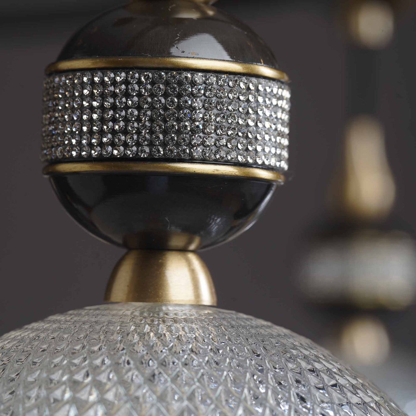 Creative black rectangle chandelier