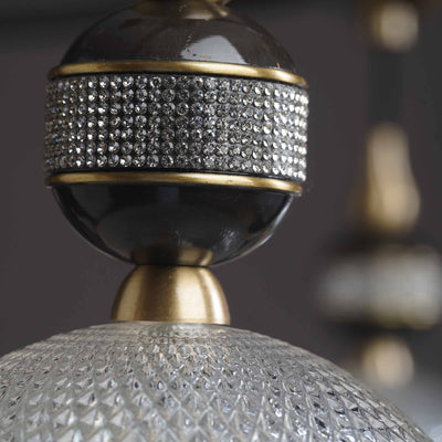 Creative black rectangle chandelier