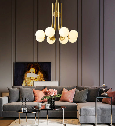 8-Lights Ball Chandelier
