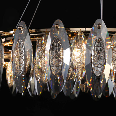 Classic Golden Round Stainless Steel Chandelier Length