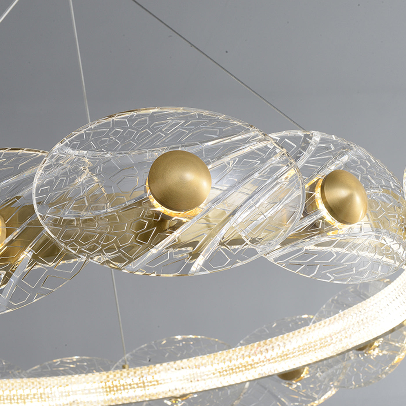 Creative petal ring chandelier