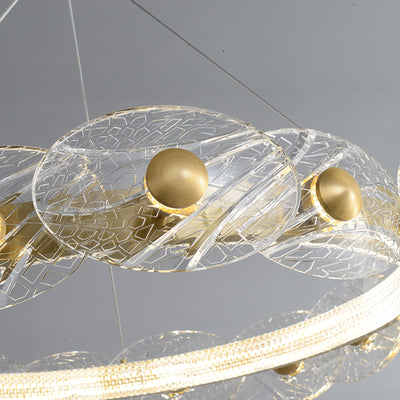 Creative petal ring chandelier