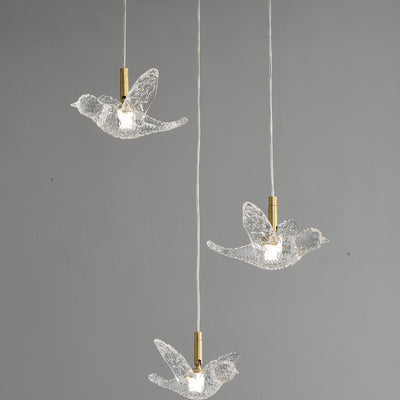 Creative bird chandelier
