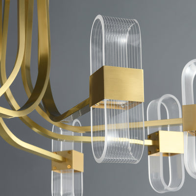 Gold Line Double Layer Mordern style Chandelier