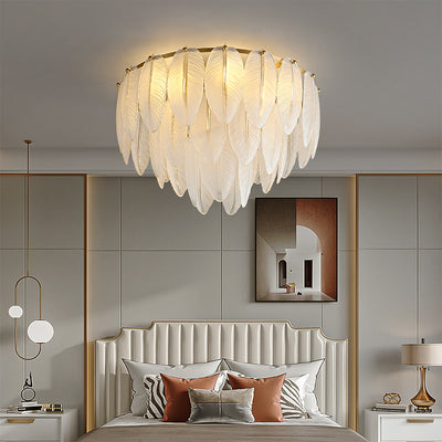 White Feather ceiling lamp
