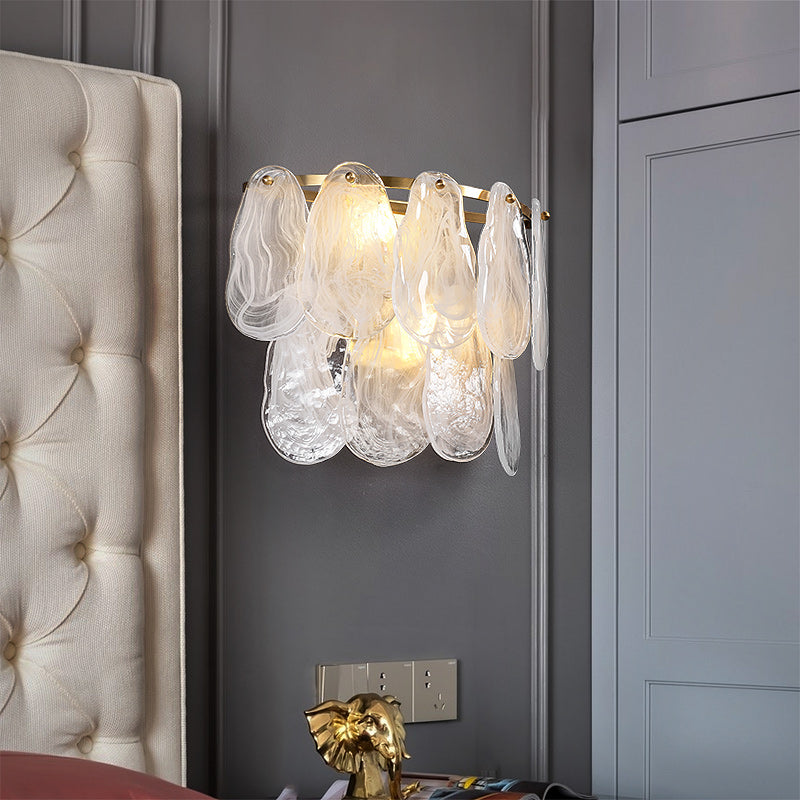 White Amber Wall Sconce