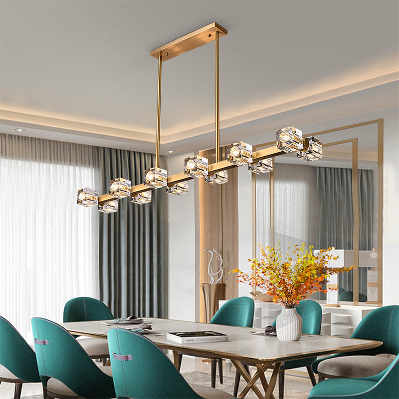 Symmetry Cube Crystal Chandelier