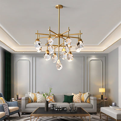 Clear Crystal Diamond Chandelier