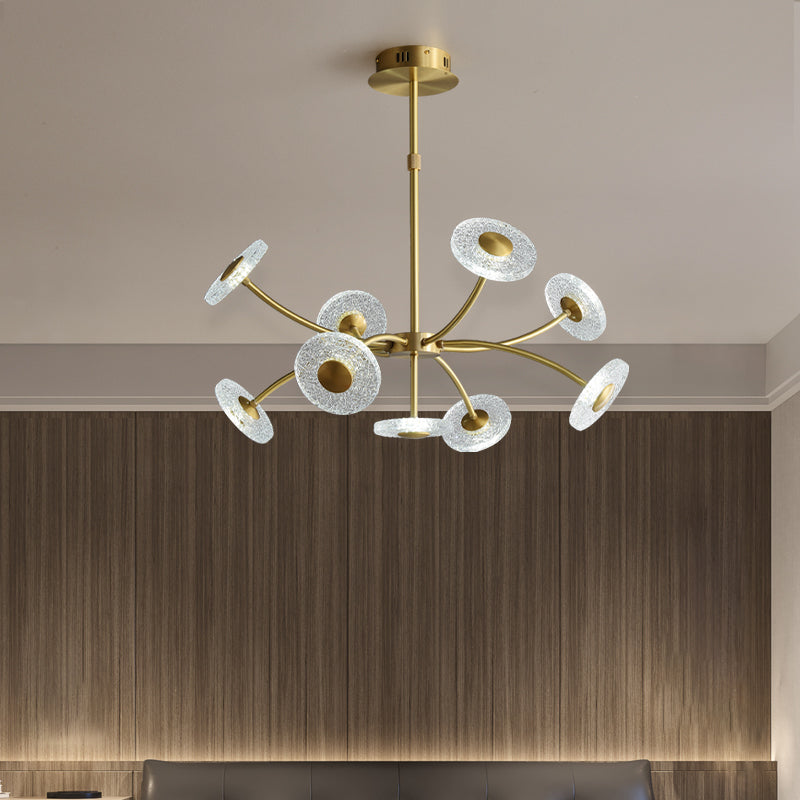 Creative disc chandelier