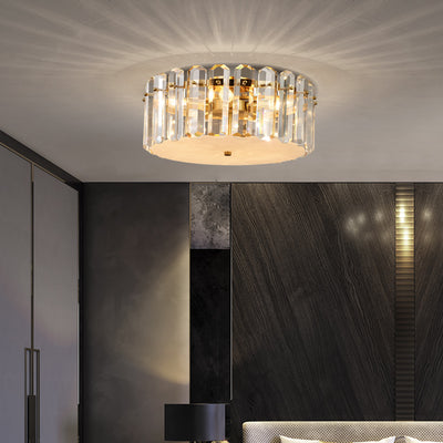 Contemporary Round Crystal Chandelier