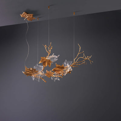 Golden maple leaf whole house lamp series