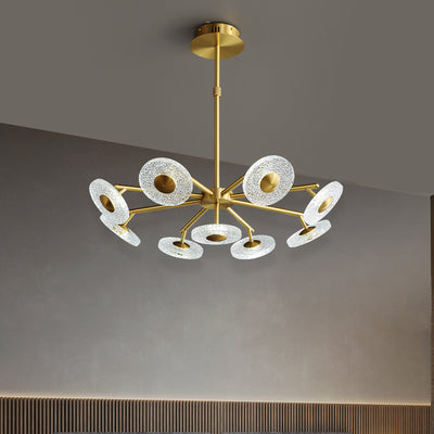 Creative disc chandelier