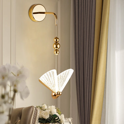 Colorful butterfly Wall Sconce