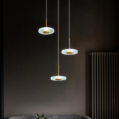 Creative disc chandelier