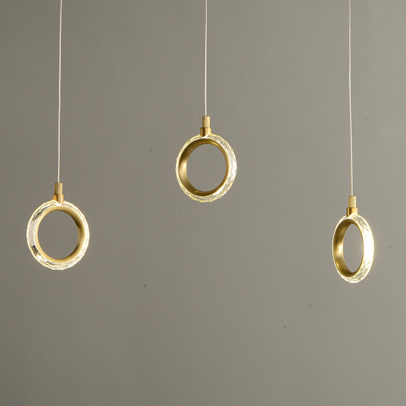 Creative rectangle ring chandelier