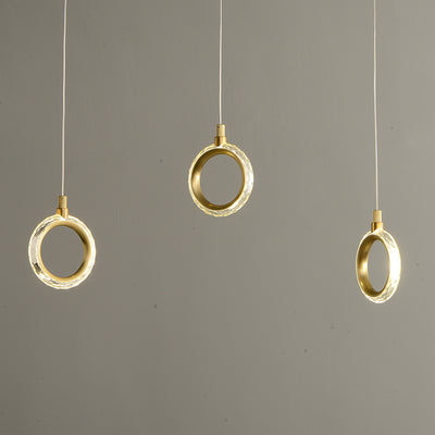 Creative rectangle ring chandelier