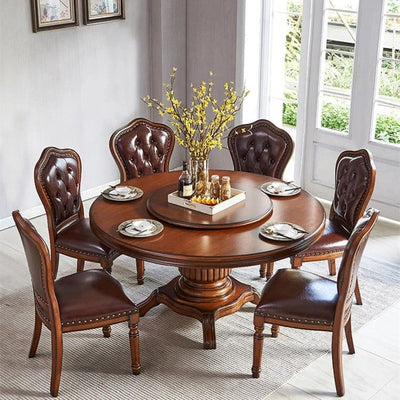 Solid wood table and chair combination