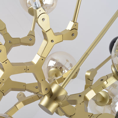 Brass Creative Firework Ball Chandelier