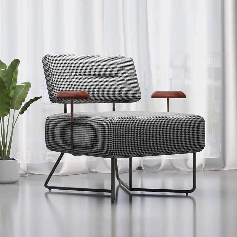 Houndstooth sofa lounge chair