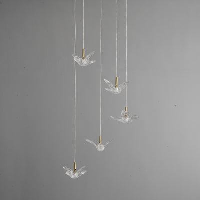 Creative bird chandelier