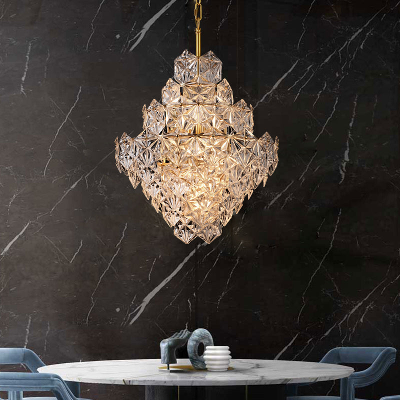 Diamond Mordern style Round crystal glass chandelier D19"