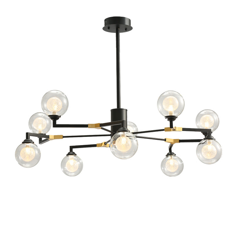 Black and gold modern chandelier