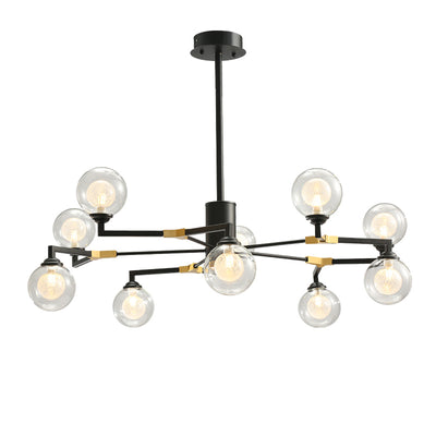 Black and gold modern chandelier