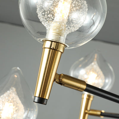 Black and gold modern chandelier