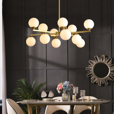 8-Lights Ball Chandelier