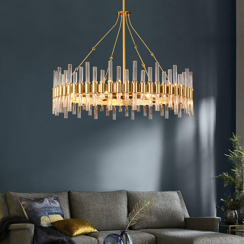 Brass Glass Chandelier Lighting