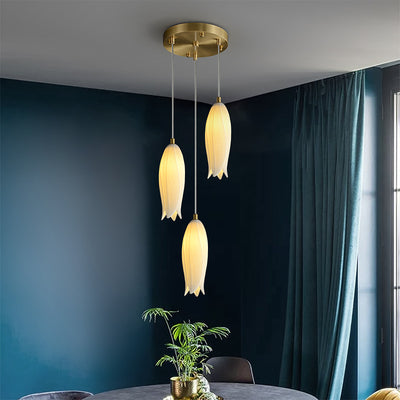 White Bud Modern Chandelier