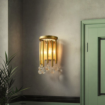 Gold tassel Wall Sconce