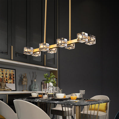 Symmetry Cube Crystal Chandelier