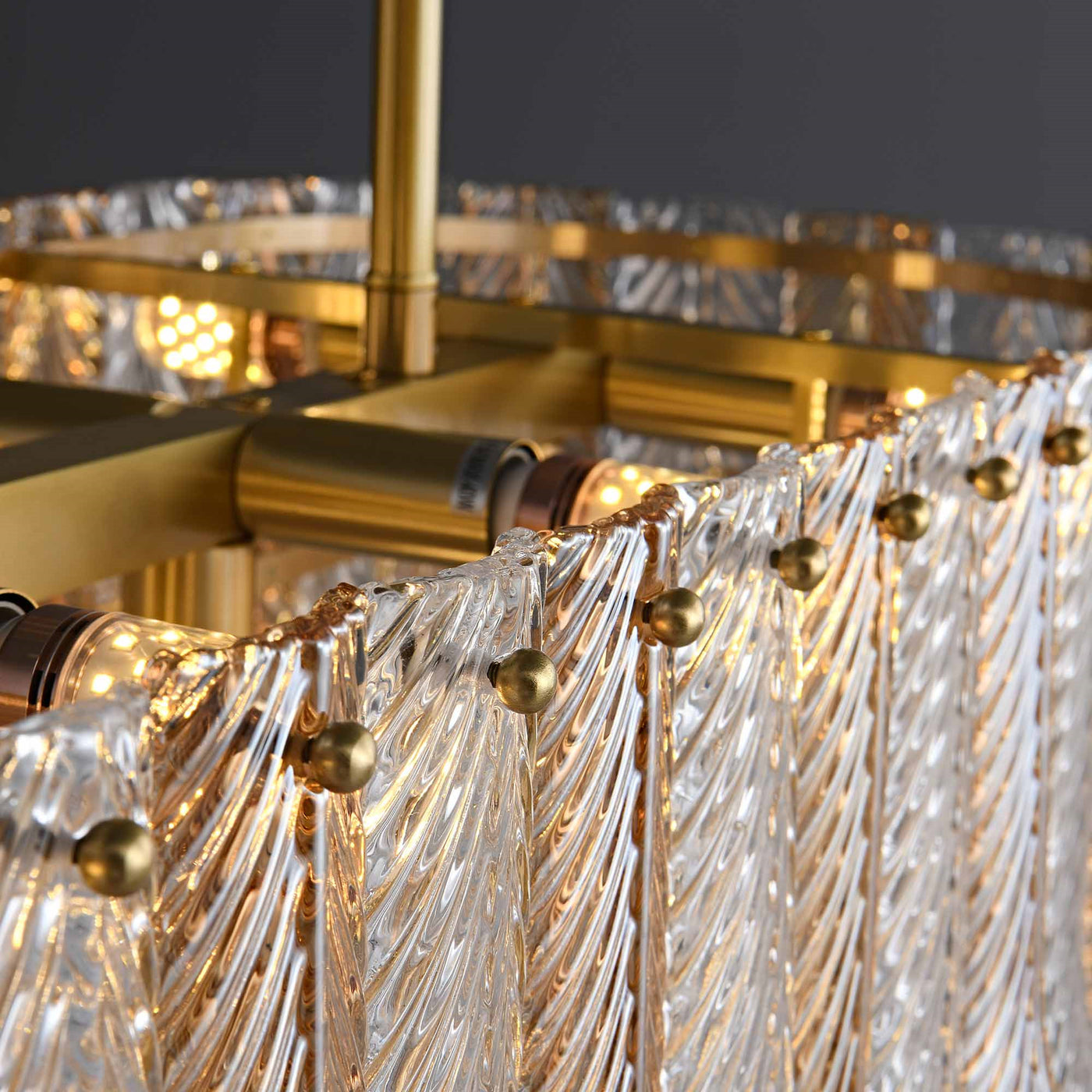 Fireworks bloom chain Rectangle chandelier